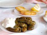 Dolmades, feuilles de vigne farcies