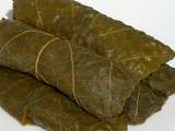 Dolmades, feuilles de vigne farcies