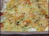 Gratin courgettes/pommes de terre/grana padano