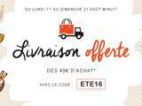 Livraison offerte sur le site Gourmandises