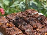 Brownies chocolat-nougatine