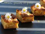 Gâteau pommes et pralin