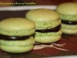 Macarons choco/menthe