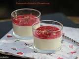 Pannacotta violette/framboises pour la Saint-Valentin