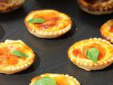 Petites quiches tomates/mozzarella