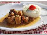 Sauté de porc au cidre