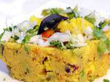 Indienne Rava upma Semoule aux légumes