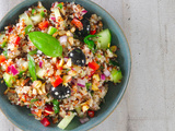 Salade de quinoa végétarienne en vidéo