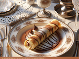 Crêpes chocolatines praliné et macarons