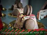 Macarons au chocolat et à la noix de coco