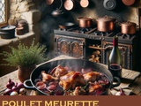 Poulet meurette au vin rouge de Bourgogne