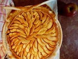 Tarte aux pommes à la confiture d'abricots