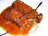 Terrine au thon et aux aubergines, coulis de tomates - sans gluten