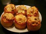 Vol-au-vent aux quenelles d’emmental aux morilles (végétarien)