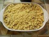 Crumble poire - chocolat - amande