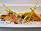 Foie gras et poires