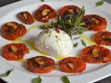 Salade de tomates confites