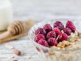 Porridge framboise amande et lait d’amande