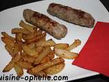 Saucisse de toulouse et frite ( assiette de 331kcal)