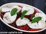 Tomates mozarella et basilic