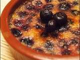 Crème brûlée à la myrtille