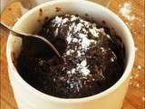 Mug cake coeur coulant au chocolat