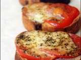 Tartine tomate mozza