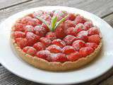 Tarte aux fraises sur crème d’amande