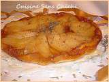 Tarte tatin épicée aux poires et thym