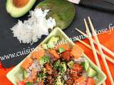 Chirashi saumon avocat