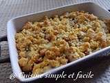 Crumble de tomate, mozzarella et poulet