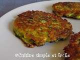 Galettes de courgette