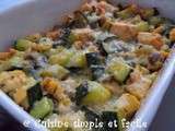 Gratin de saumon et courgettes