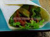 Wrap au thon, haricots rouges et avocat