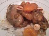 Poulet aux abricots secs et amandes