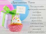 Anniversaire blogueuse