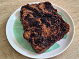 Cake marbré au chocolat et bananes, ig bas