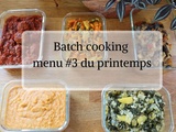 Batch cooking au Cookeo menu #3 du printemps