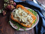 Butternut farcie aux champignons et parmesan