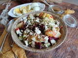 Salade concombre pommes de terre et betterave vapeur