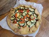 Tarte rustique aux courgettes et châtaignes