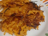 Rösti de patate douce au curry