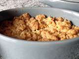 Crumble à la rhubarbe et au son d’avoine