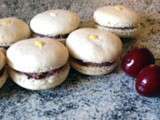 Macarons Chocolat blanc et Cerise