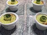 Mousses de courgettes au saumon fumé