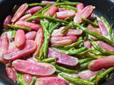 Poêlée de radis et haricots verts