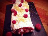 Bûche de Noël mascarpone/framboises/litchis