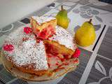 Gâteau Lyonnais aux poires et aux pralines roses