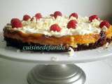 Cheesecake au chocolat blanc et aux framboises