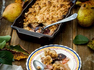 Crumble de poires et figues